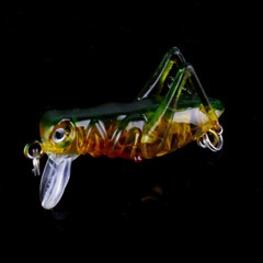 5PCS 3.5cm/3g Insect Locust Fishing Lure Crankbait Bass Grasshopper Bait Tackle