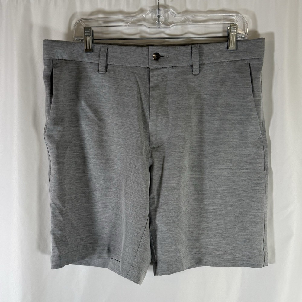 Callaway Golf Shorts Men&rsquo;s 34 Grey Performance Athletic Pockets Button Zip