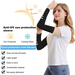 UV Cooling Arm Sleeves UPF50+ – Sun Protection & Reflective for Outdoor Sports U