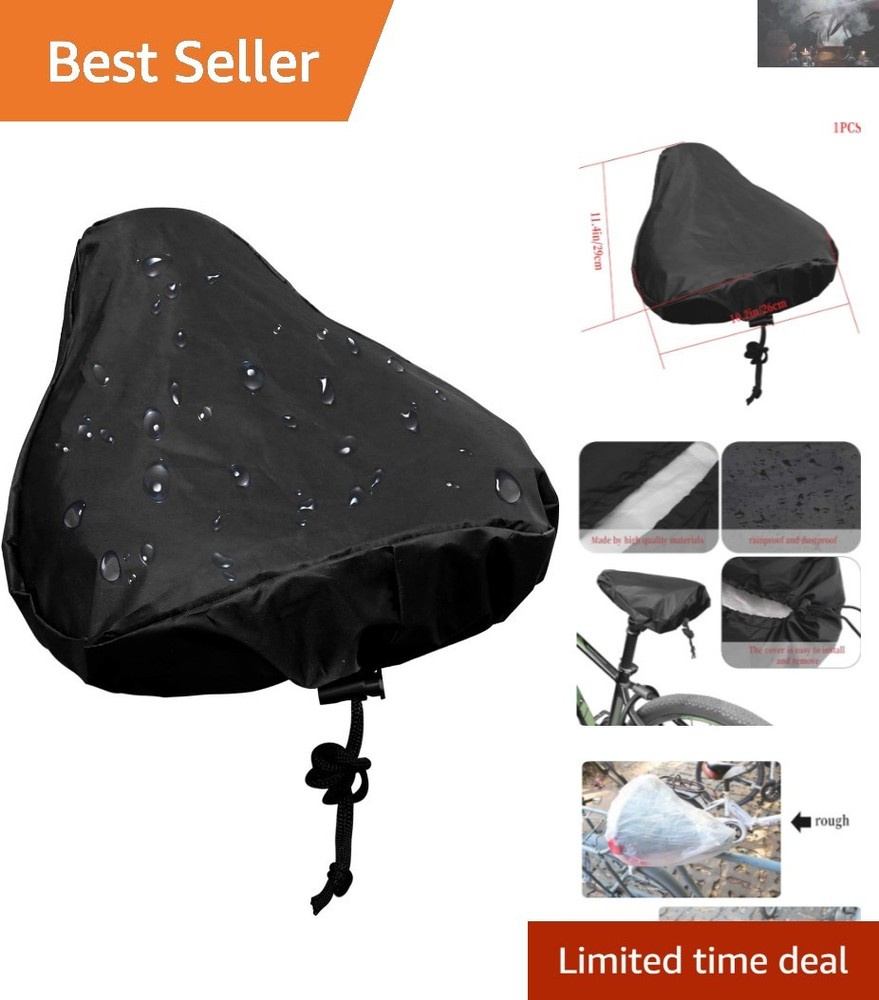 Lightweight and Foldable Bike Seat Rain Protector – Drawstring & 10.2×10.6 Inch