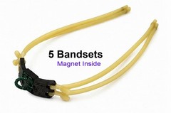 Metal Repeater Pocket Slingshot D 1 Mag 5 Band Sets Target Practice Toy