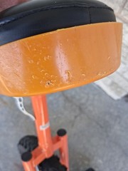 Orange And Black 16&Prime; Unicycle Adjustable Seat 26.5 To 32.5 Unicycle Pre-owned
