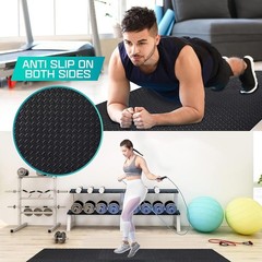 12pcs Puzzle Exercise Mat EVA Interlocking Foam Floor Tiles for Home Gym Workout