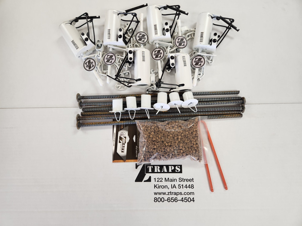 6 Powder Coated ZTRAP Dog Proof Coon Traps KIT Trapping Raccoon NEW SALE
