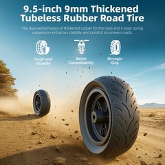 Electric Scooter up to 25Mph 35Miles Disc Brakes with EABS Fingerprint Unlock
