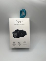 Olight PL X Tactical Light, Matte Black, 1200L, Dual Beams, Floodlight/Spotlight