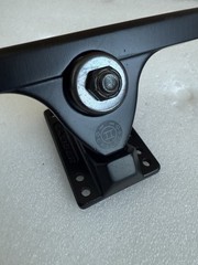 Pair Caliber-II 184mm 50° Blackout Trucks 10” Black Longboard Full Circle
