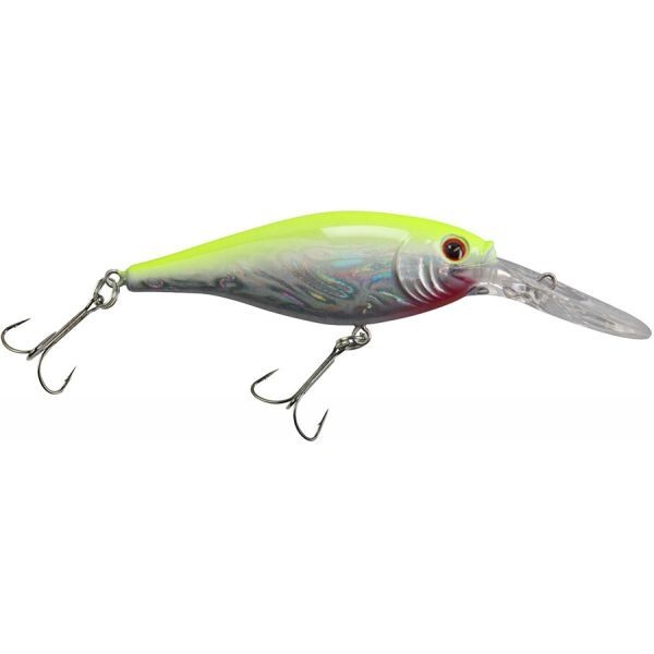 Berkley 2&Prime; Flicker Shad 4 Fishing Lure 1/8 Oz Slow Rise Slick Chartreuse Pearl