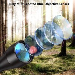 3-9×40 Hunting Rifle Scope Crosshair R4 Reticle Optical Scope with 1&Prime; Tube Rings