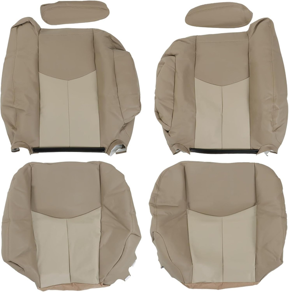 Yukon Sierra Denali 2003-2006 Front Seat Cover Set Artificial Leather Tan