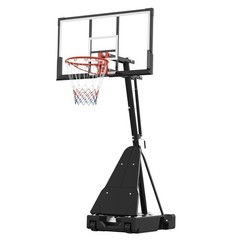 Basketball Hoop Outdoor W/ Portable 44&Prime;/52&Prime; Backboard Adjustable Basketball Goal