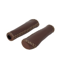 Beach Cruiser Bicycle Grip Artificial Leather BROWN Chopper Lowrider Street Bike