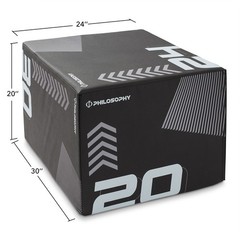 3 in1 Plyo Jumping Box 20x24x30 Soft Foam Plyometric Training Exercise Squat Box