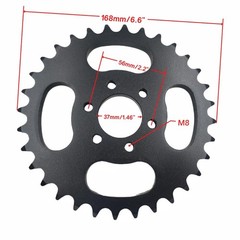 32 Tooth Rear Chain Sprocket ID 37mm for 530 Chain 50CC 70CC 90CC 110CC 125CC…