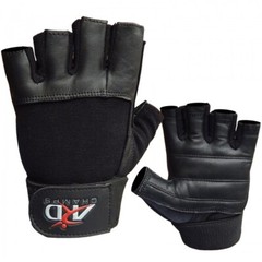 ARD CHAMPS™ Leather Weight Lifting Gloves Long Wrist Wrap Exercise Training Gym
