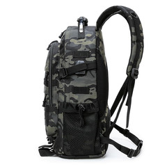 Black Camo Backpack for School and Travel