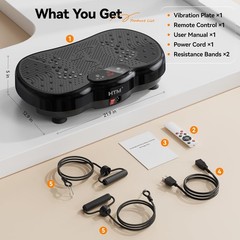 Vibration Plate Exercise Machine 120 Speed Levels 9 Workout Modes Weight Loss