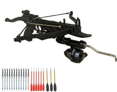 80 lbs WT80 Fishing Crossbow KIT w/ Guide 12 Heavy Steel Bolts and more!