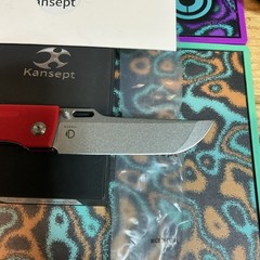 Kansept Knives Reedus 3.5&Prime; 154CM Blade Red Handle Folding Knife – T1041A2