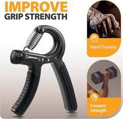 2 Pack Grip Strength Trainer, Hand Grip Strengthener, Adjustable Resistance 22-1