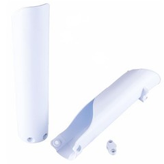 10.6 inch Motorcycle Front Shock Fork Cover Lower Fork Cover Set,Strong white