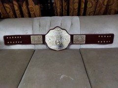 Big Gold Dual Wrestling World Championship Replica Adult Title Belt 6mm Diecast.