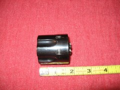 UNKNOWN 44 LONG COLT CALIBER SINGLE ACTION REVOLVER CYLINDER.