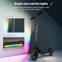 Electric Scooter Kids Ages 6-12 3 Speeds 150W Dual Brake E-Scooter Adjustable