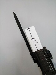 1/2&Prime;OD Steel Picatinny Rail Rifle,Shotgun,Crossbow Spike Bayonet Glass Breaker