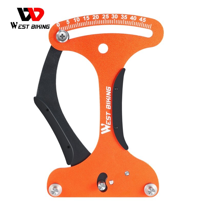 WEST BIKING Bike Spoke Tension Meter Measure Bicycle Wheel Repair Tool Orange