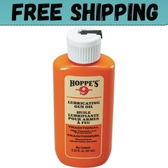 Hoppes 9 Gun Guncare Hunting Rifle Pistol Lubricating Oil 2.25 Oz Bottle