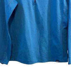Patagonia Men&rsquo;s L Blue 1/4 Zip Pullover Baselayer Long Sleeve Top