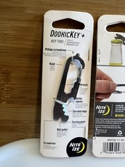 Nite Ize DoohicKey Keychain Mini Purpose Multi Tool Stainless Steel 2-Pack