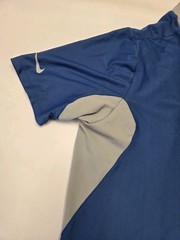 NIKE Cycling JERSEY Sz XL Bike Zip blue Gray Polyester Elastane Short Sleeve Men