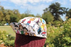 CYCLING CAP CHARLIE BROWN PEANUTS HANDMADE IN USA, NO FROM CHINA S M L