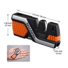 SHARPAL 6-In-1 Pocket Knife Sharpener&Survival Tool, with Fire Starter, Whistle