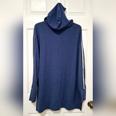 Life Is Good Blue Cotton Hooded Front Pocket Breathe Pullover Size Medium