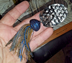 1.6 oz Musky CHATTER BLUE/BROWN/OLIVE/ STUDFINDER SILVER HAMMERED NORTHLAND USA