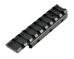 Dovetail to Picatinny Adapter Rail (Fits 3/8&Prime; 11mm 14mm) to Picatinny 20mm Alum.