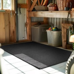 Mohawk 36×48 Rubber Mat 1/2&Prime; Thick Gym Flooring Stall Truck Bed Heavy Duty Black