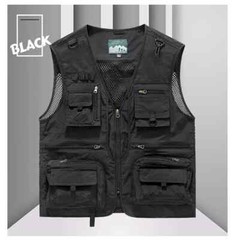 Summer Fishing Vest Mens Photography Tactical Walking Outdoor Sleeveless Jacket