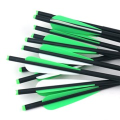 12x 17&Prime; 20&Prime; 22&Prime; Carbon Arrows Crossbow Bolts for Crossbow Hunting Archery Quiver