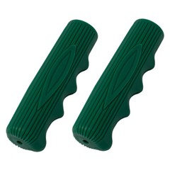 GENUINE VINTAGE OG LOWRIDER 115MM LONG BICYCLE GRIPS IN ALL GREEN