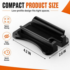 Gun Magnetic Mount Holder 55lbs Magnet Holster Concealed in Car Wall Desk