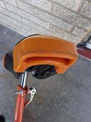 Orange And Black 16&Prime; Unicycle Adjustable Seat 26.5 To 32.5 Unicycle Pre-owned