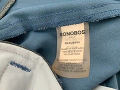 Bonobos Golf Shorts Sz 40 (42 real) Blue Poly Elastane Flat Front YGI D2-309