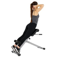 Foldable Roman Chair 45 Degree Adjustable Hyperextension Abs Workout Support Pad