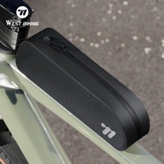 WEST BIKING Bicycle Bag Waterproof Bolt Strap Road Bike Top Tube Bag Black 0.7L
