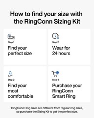 Gen 2 Air Sizing Kit for Ringconn Smart Ring: Find Your Perfect Fit (Size 6-14)