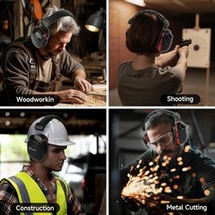Ear Protection for Shooting Noise Cancelling Ear Muffs for Mowing, Construction*